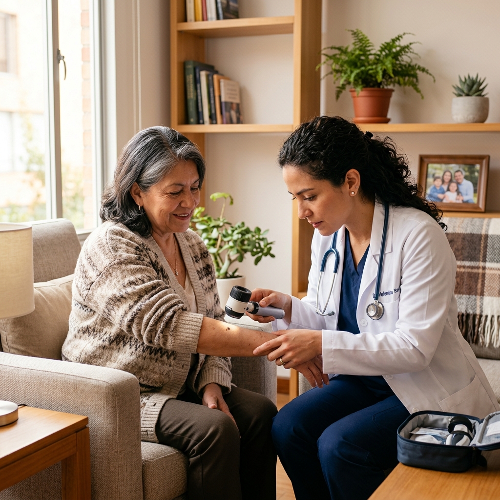 Consulta dermatológica en clínica y a domicilio